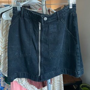 Urban Outfitters Black Denim Mini Skirt